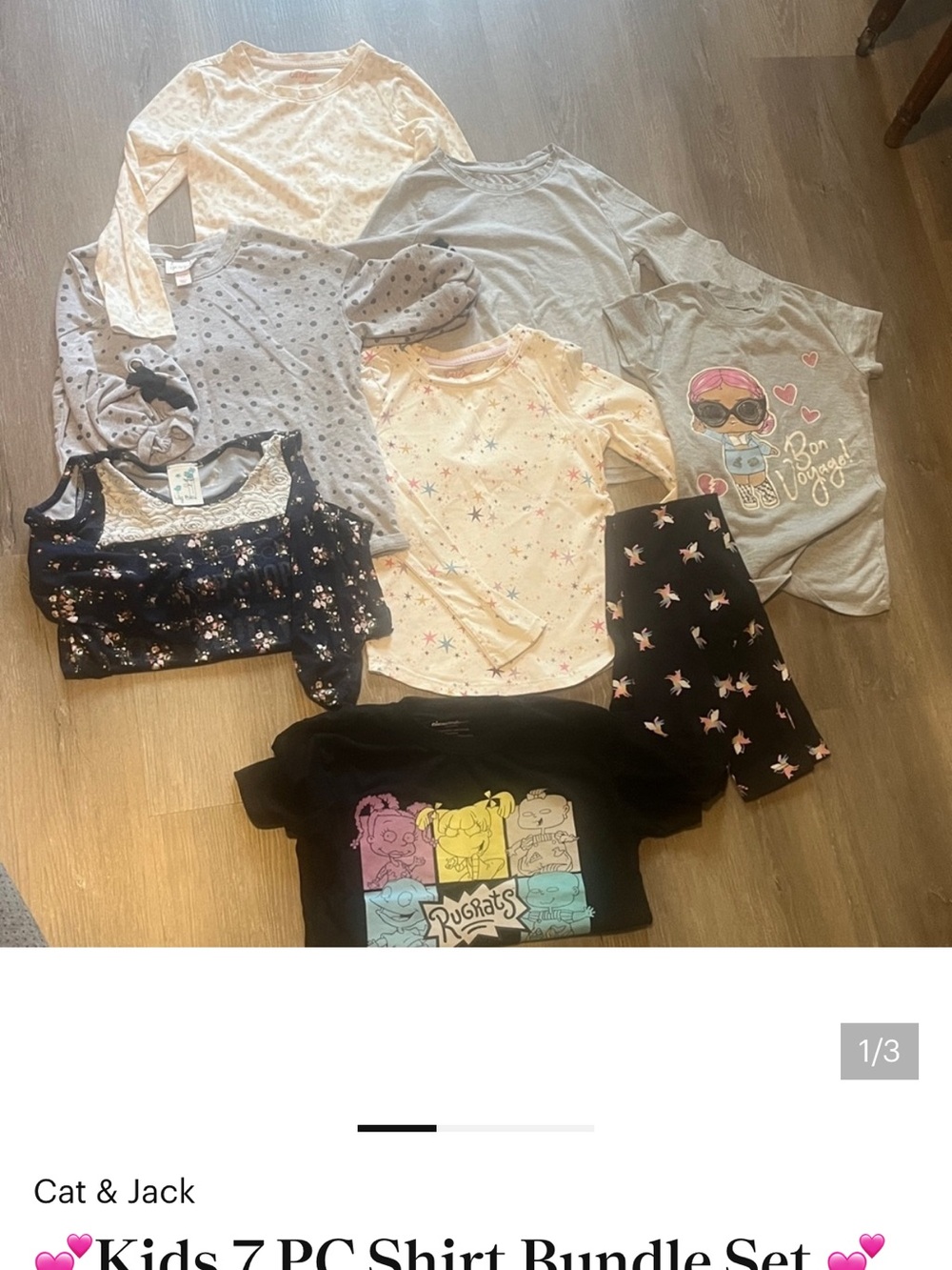 🎈🎈Girls 7-PC Shirt & Top Bundle  and Shirt CLEARANCE BUNDLE  2Bundlea in 1